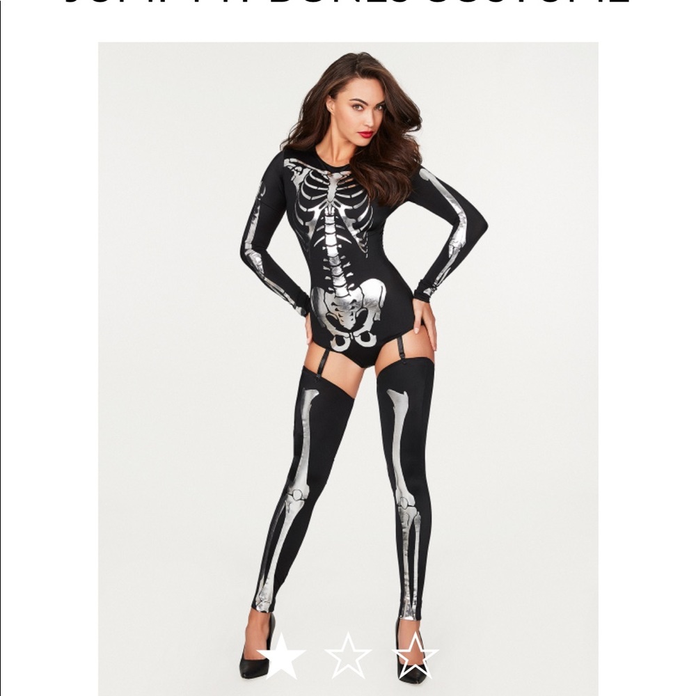 Sexy skeleton Halloween costume bodysuit